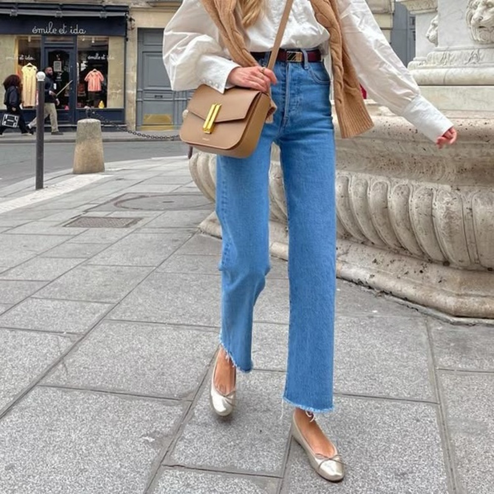 Vintage Chanel ballet flats bronze metallic quilted cap toe bow trim 38.5 - Picture 4 of 13